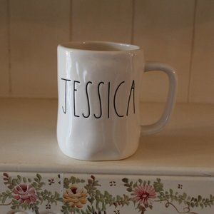 RAE DUNN “JESSICA” Ceramic coffee mug 16oz.